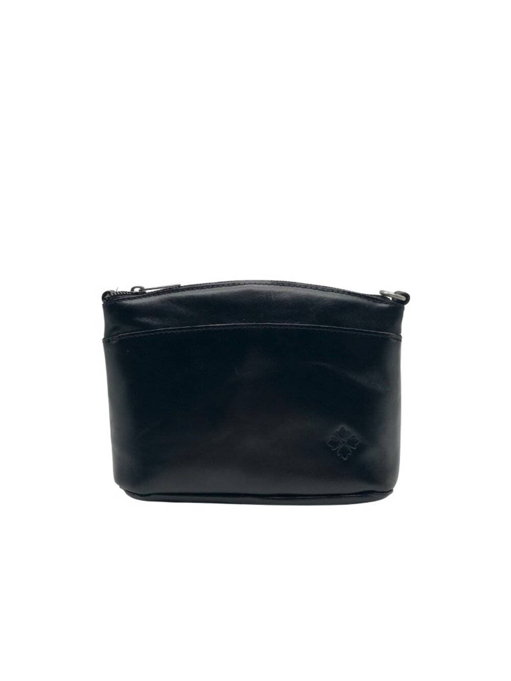 Patricia Nash Black Leather Convertible Shoulder Bag